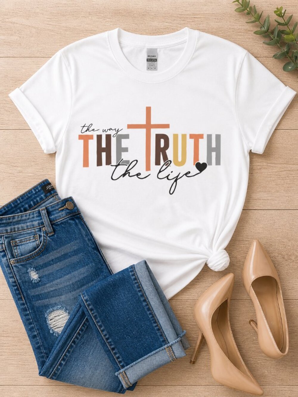 The Way The Truth The Life Tee | Faith Shirt | Christian Graphic Tee
